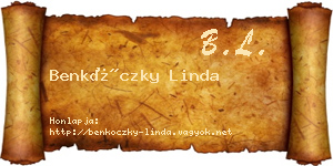 Benkóczky Linda névjegykártya